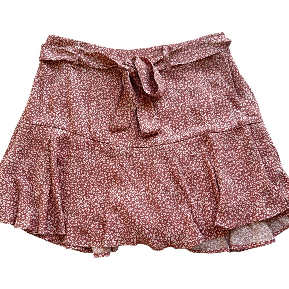 Urban Romantics Mini Skort  Floral Print Ruffle Hem ‎ Feminine NWOT Summer